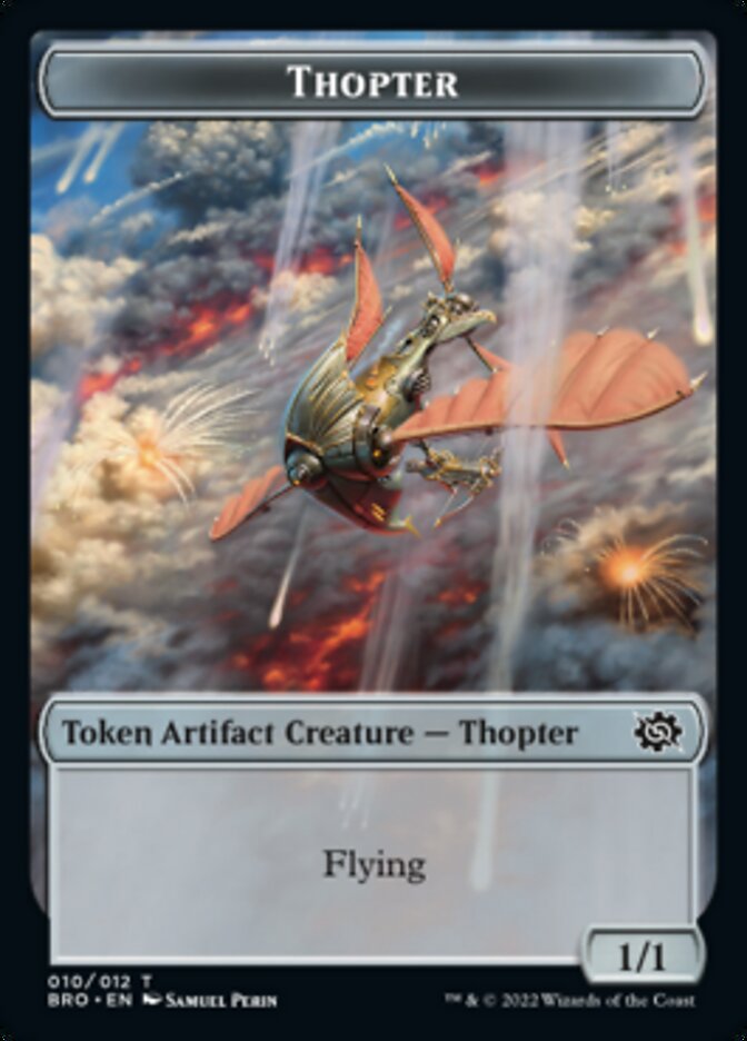 Thopter // Construct (005) Double-Sided Token [The Brothers' War Tokens] Magic: The Gathering