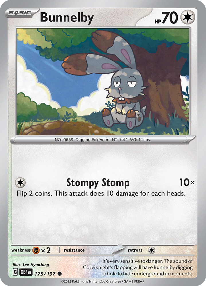 Bunnelby (175/197) [Scarlet & Violet: Obsidian Flames] Pokémon