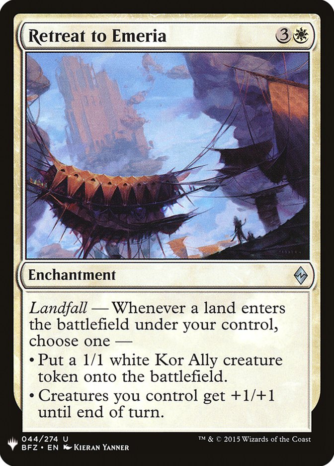 Retreat to Emeria [Mystery Booster] Magic: The Gathering