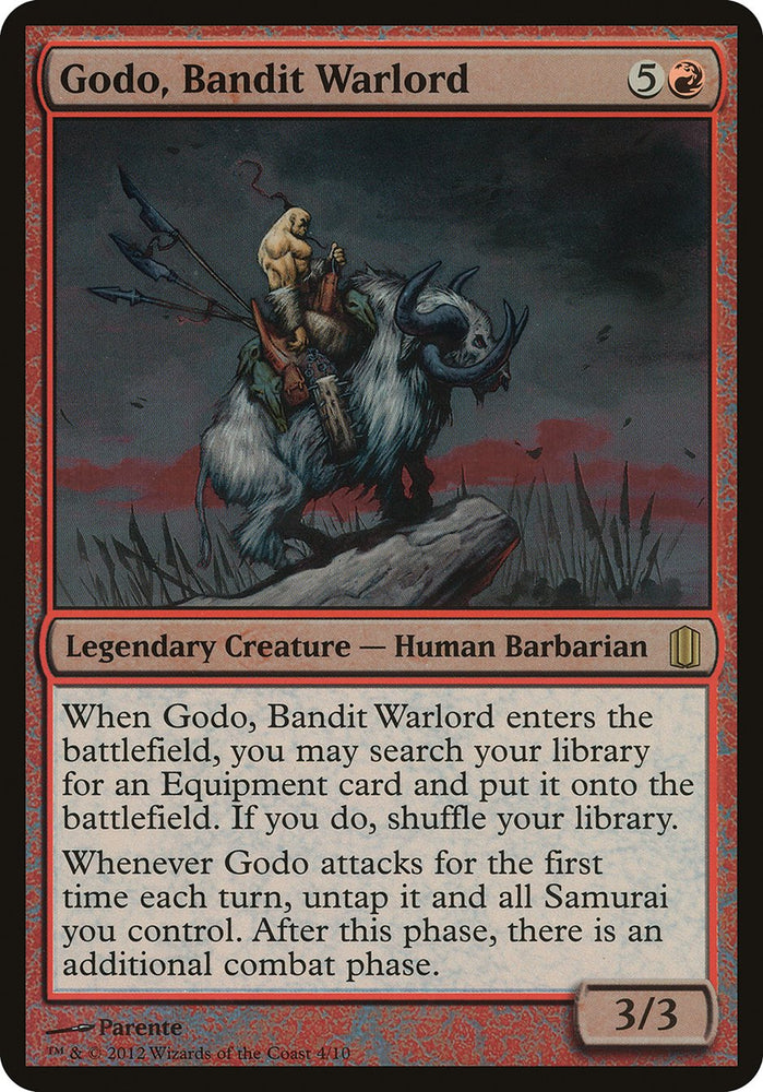 Godo, Bandit Warlord (Oversized) [Commander's Arsenal Oversized] Magic: The Gathering