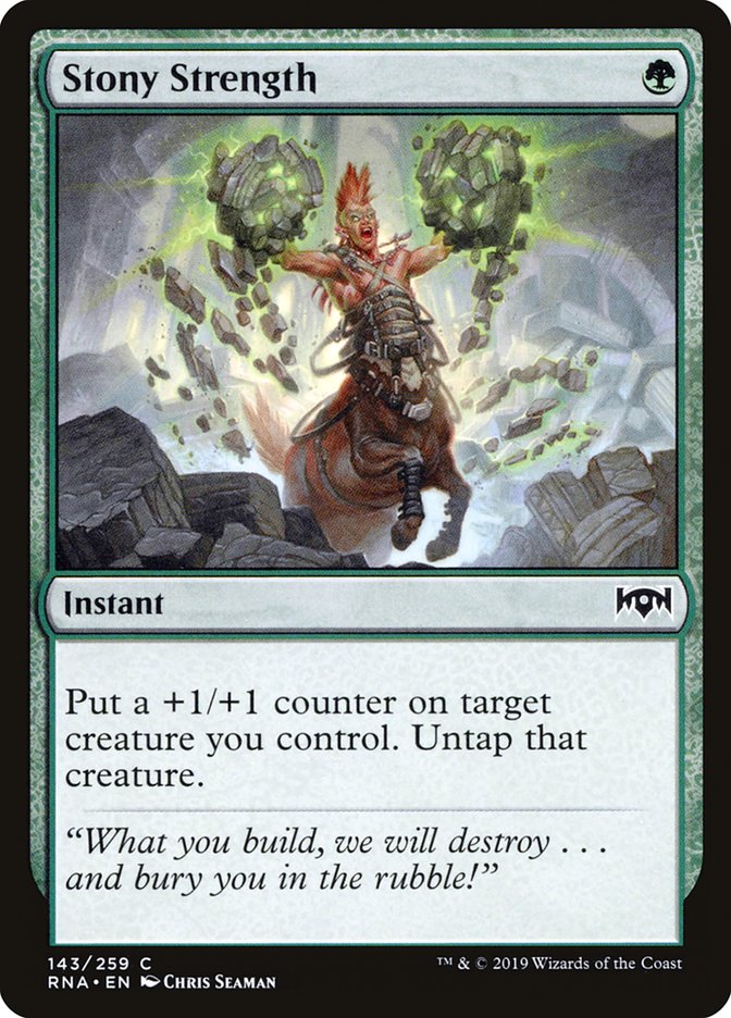 Stony Strength [Ravnica Allegiance] Magic: The Gathering