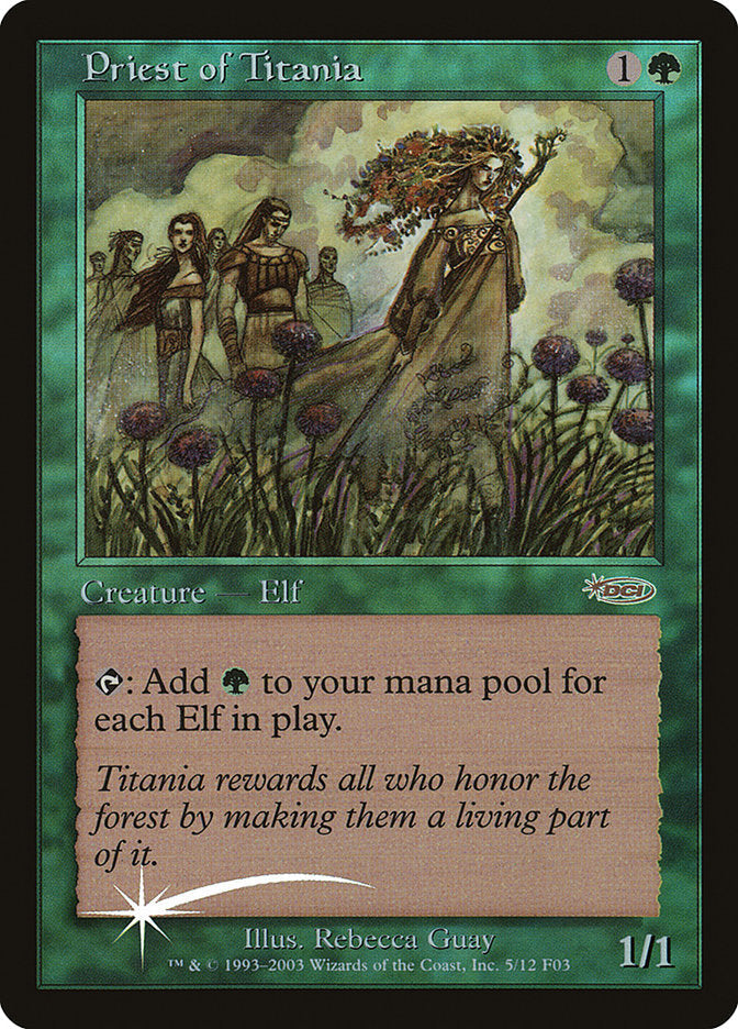 Priest of Titania [Friday Night Magic 2003] Magic: The Gathering
