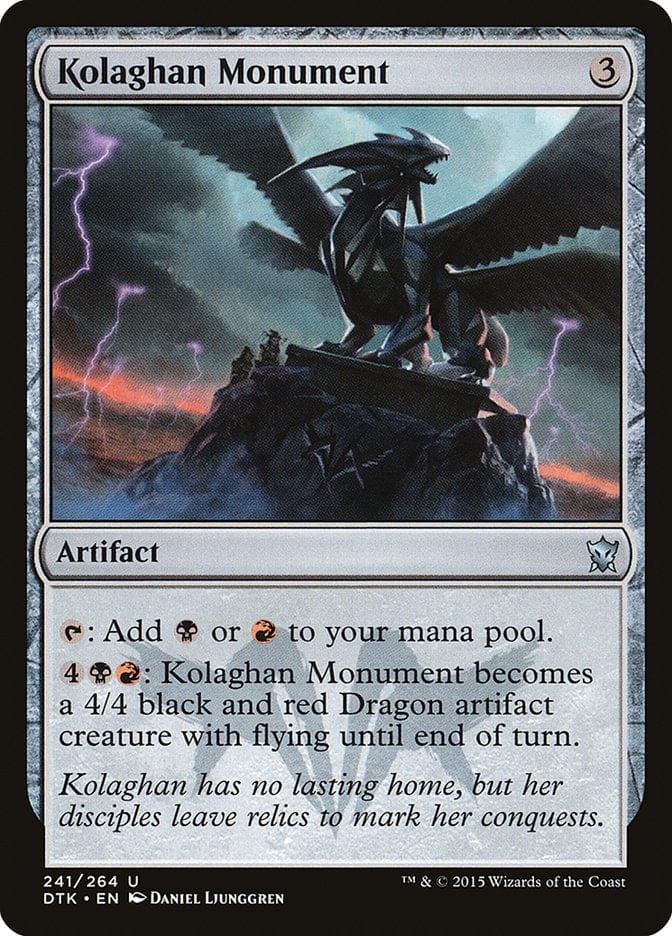 Kolaghan Monument [Dragons of Tarkir] Magic: The Gathering