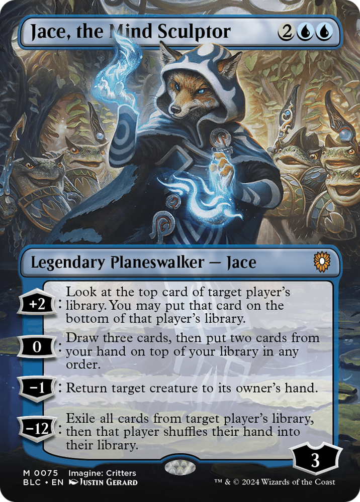 Jace, the Mind Sculptor (Borderless) [Bloomburrow Commander] Magic: The Gathering