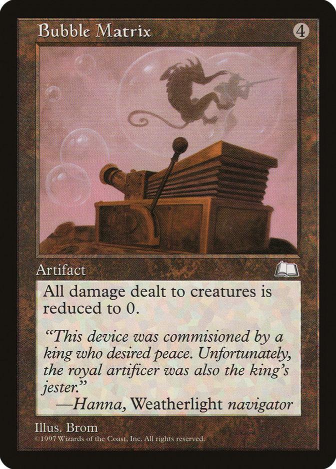 Bubble Matrix [Weatherlight] Magic: The Gathering