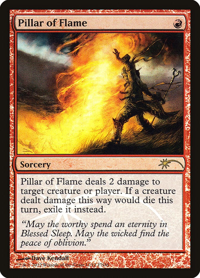 Pillar of Flame [Friday Night Magic 2012] Magic: The Gathering