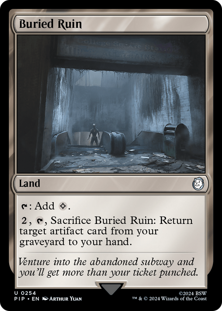 Buried Ruin [Fallout] Magic: The Gathering