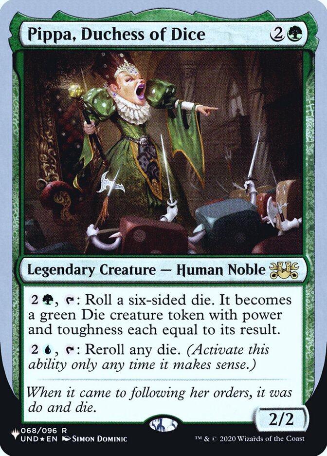 Pippa, Duchess of Dice (Unfinity Foil Edition) [The List] Magic: The Gathering