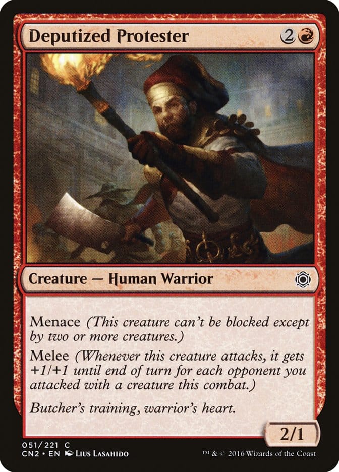 Deputized Protester [Conspiracy: Take the Crown] Magic: The Gathering