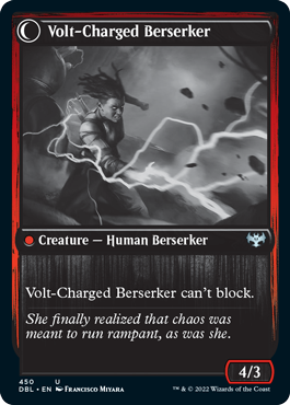 Voltaic Visionary // Volt-Charged Berserker [Innistrad: Double Feature] Magic: The Gathering