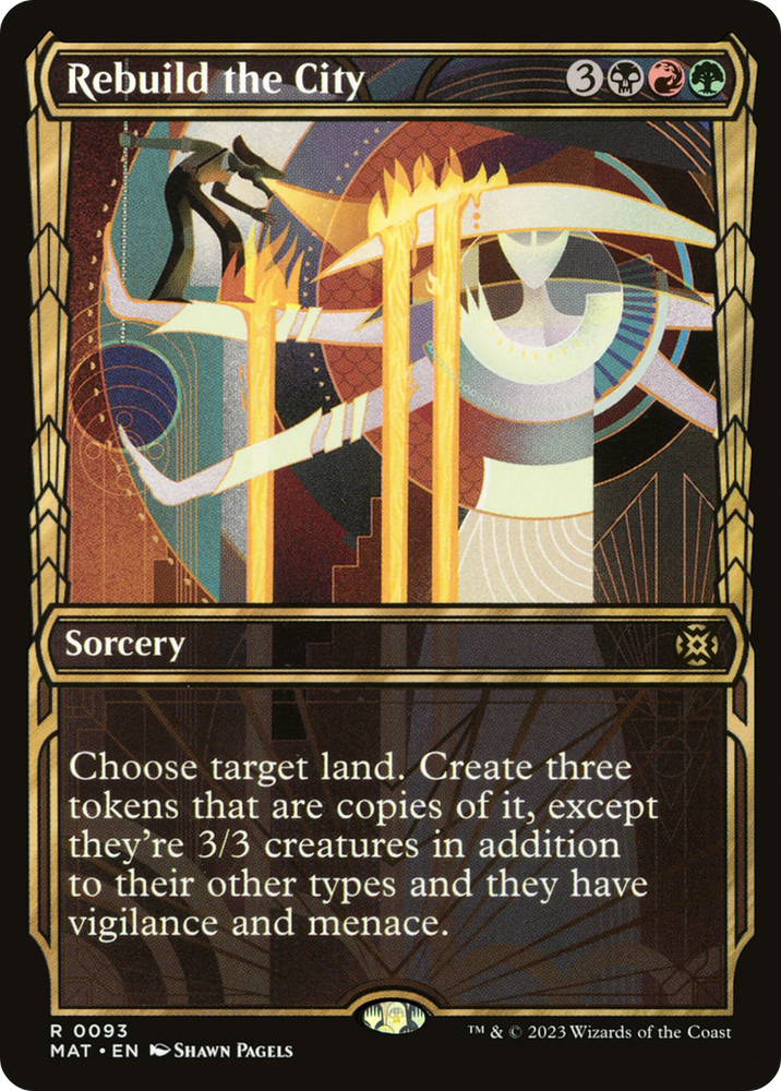 Rebuild the City (Showcase) [March of the Machine: The Aftermath] Magic: The Gathering