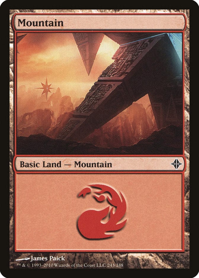 Mountain (243) [Rise of the Eldrazi] Magic: The Gathering