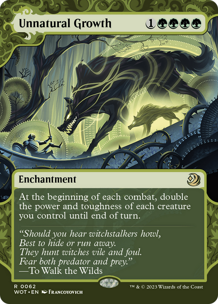 Unnatural Growth [Wilds of Eldraine: Enchanting Tales] Magic: The Gathering