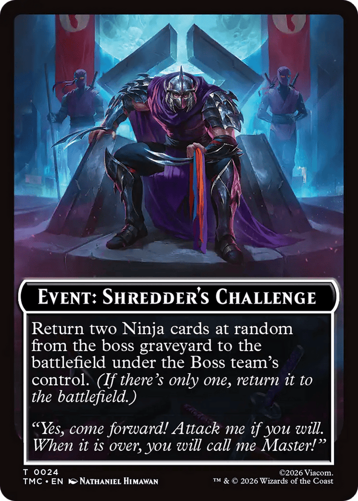 Event: Shredder's Challenge [Teenage Mutant Ninja Turtles Commander Tokens]