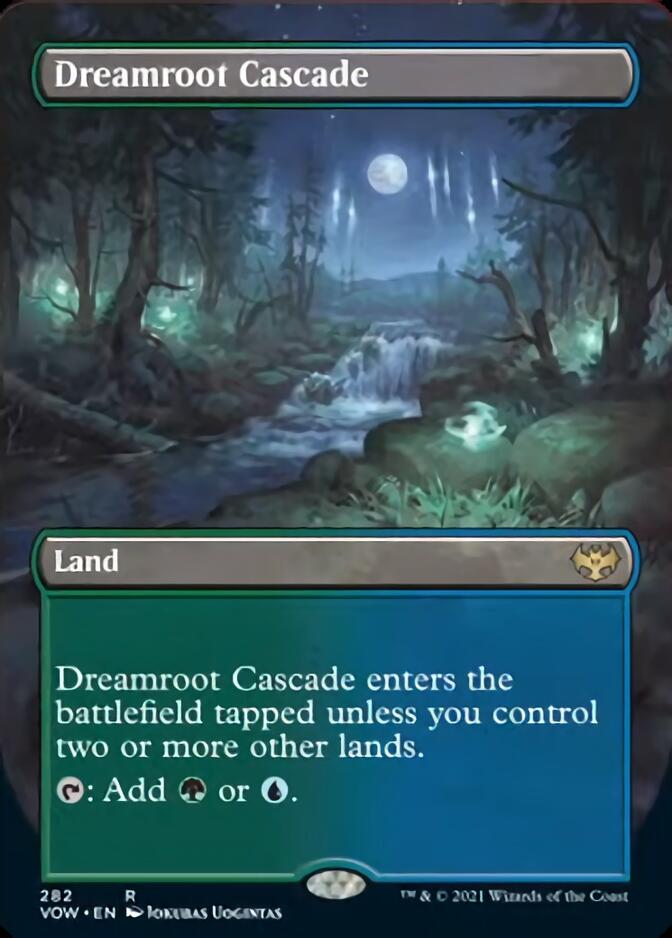 Dreamroot Cascade (Borderless Alternate Art) [Innistrad: Crimson Vow] Magic: The Gathering