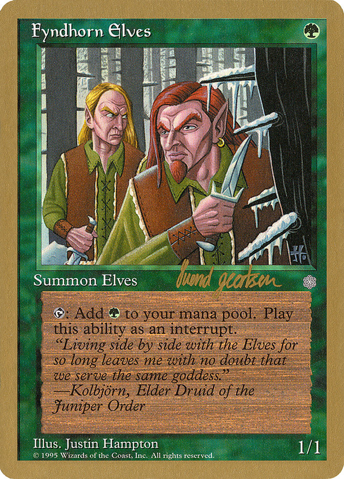 Fyndhorn Elves (Svend Geertsen) [World Championship Decks 1997] Magic: The Gathering