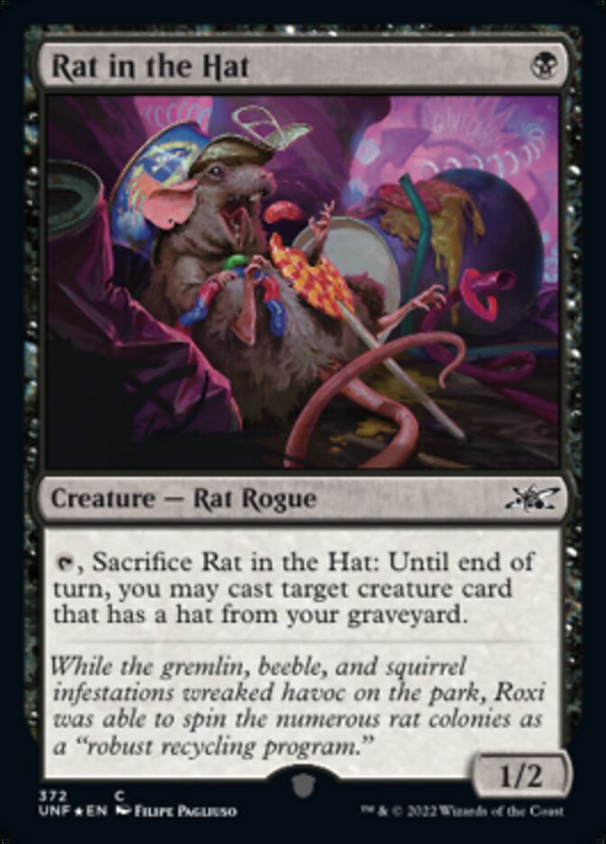 Rat in the Hat (Galaxy Foil) [Unfinity] Magic: The Gathering