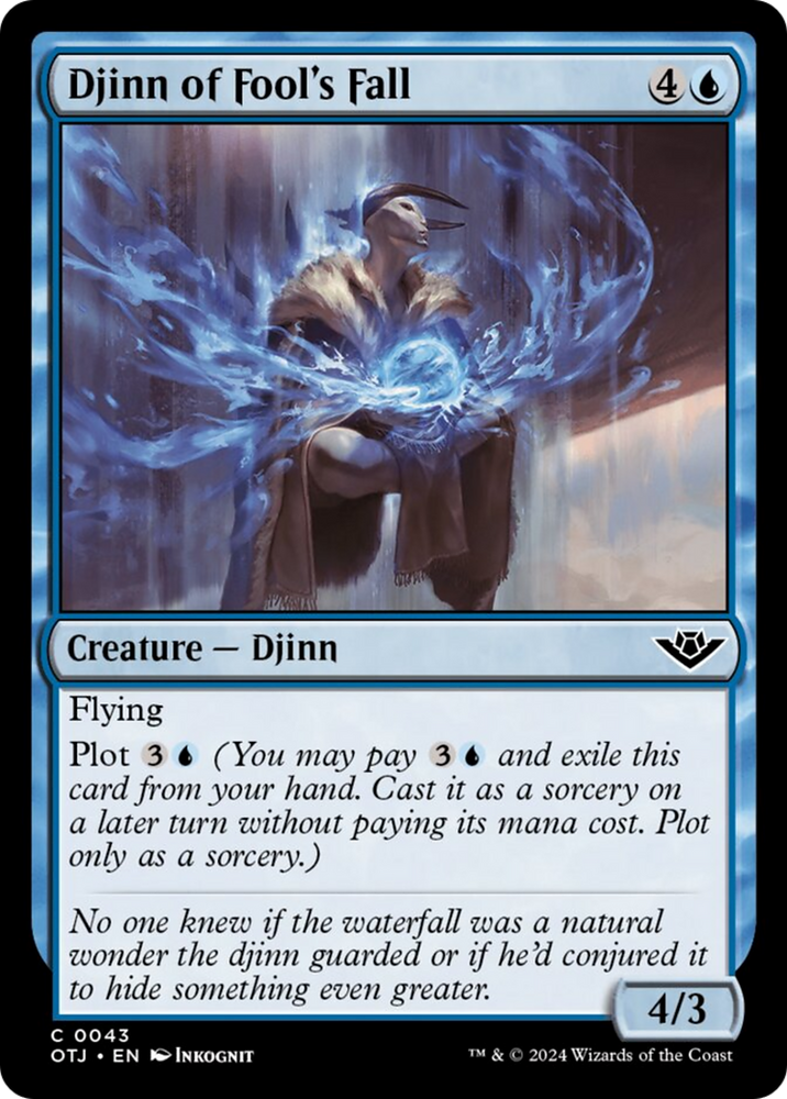Djinn of Fool's Fall [Outlaws of Thunder Junction] Magic: The Gathering