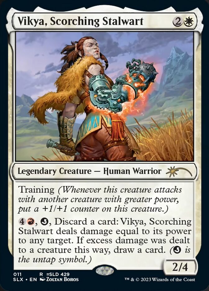 Vikya, Scorching Stalwart [Secret Lair: Universes Within] Magic: The Gathering