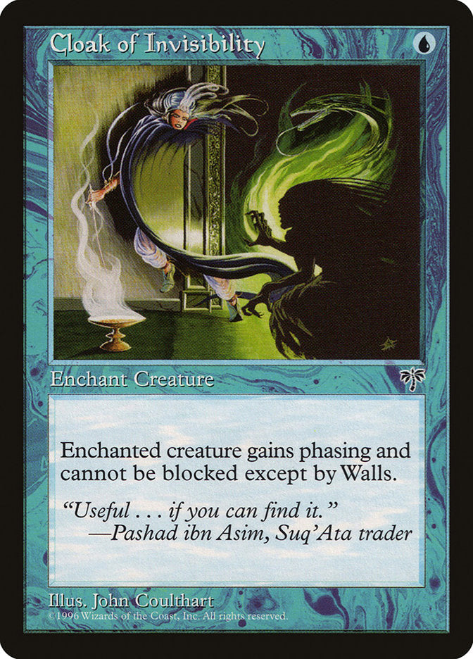 Cloak of Invisibility [Mirage] Magic: The Gathering