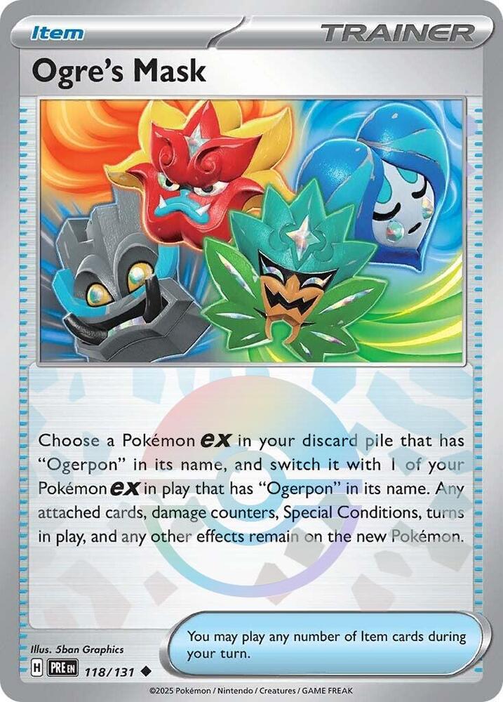 Ogre's Mask (118/131) (Poke Ball Pattern) [Scarlet & Violet: Prismatic Evolutions] Pokémon