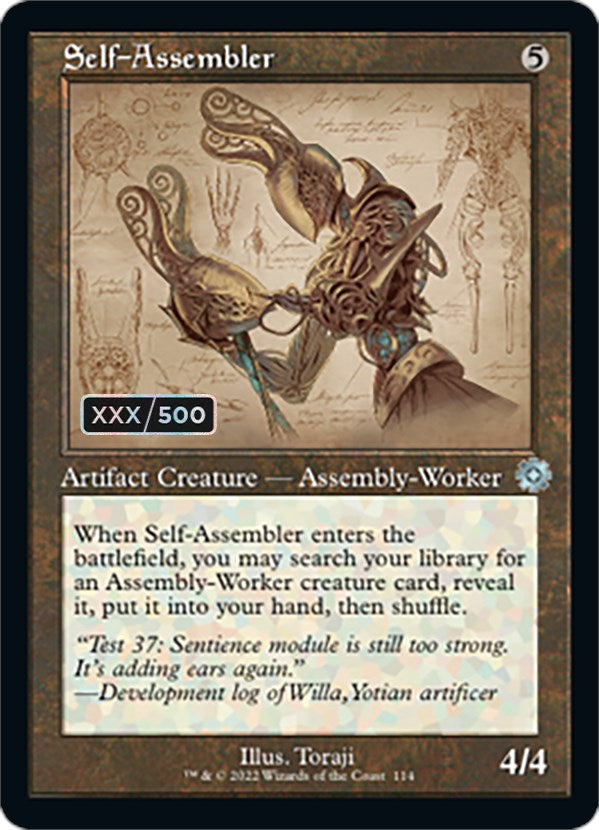 Self-Assembler (Retro Schematic) (Serialized) [The Brothers' War Retro Artifacts] Magic: The Gathering