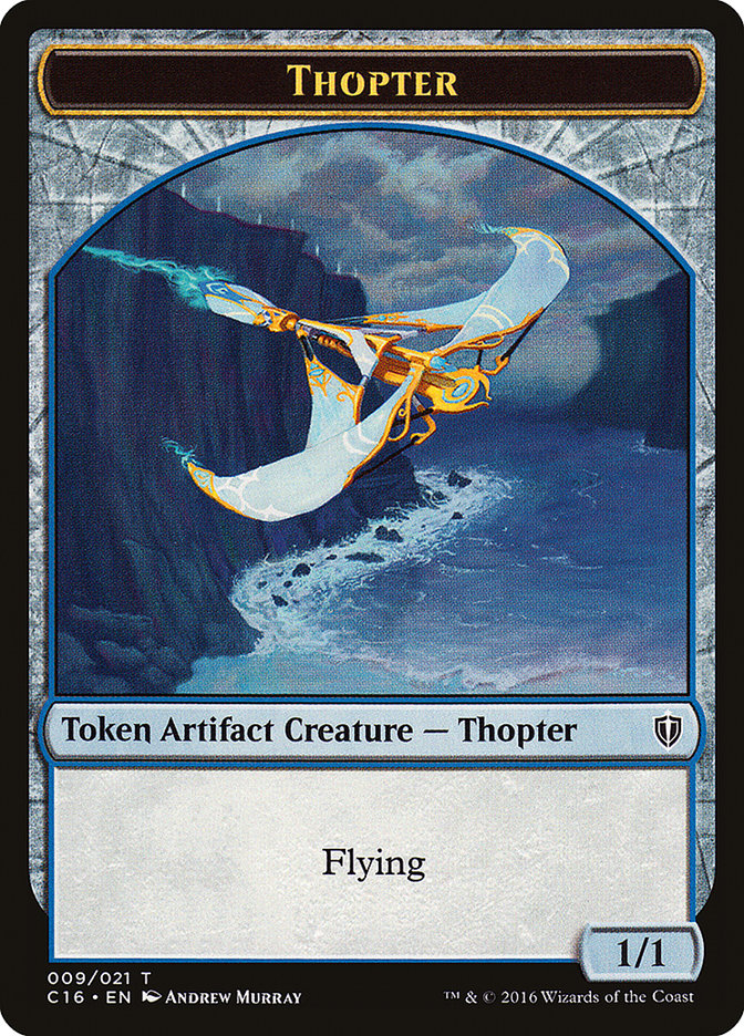 Daretti, Scrap Savant Emblem // Thopter Double-Sided Token [Commander 2016 Tokens] Magic: The Gathering