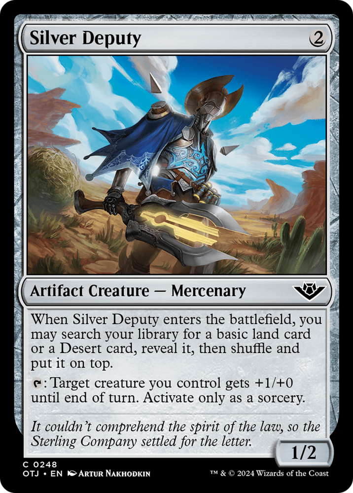 Silver Deputy [Outlaws of Thunder Junction] Magic: The Gathering