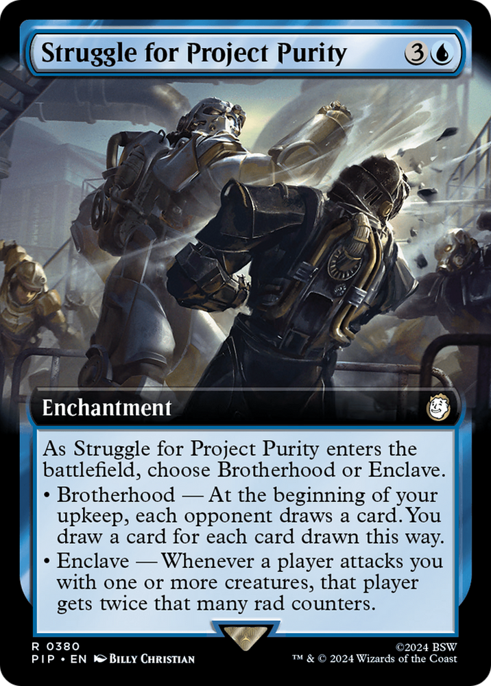 Struggle for Project Purity (Extended Art) [Fallout] Magic: The Gathering