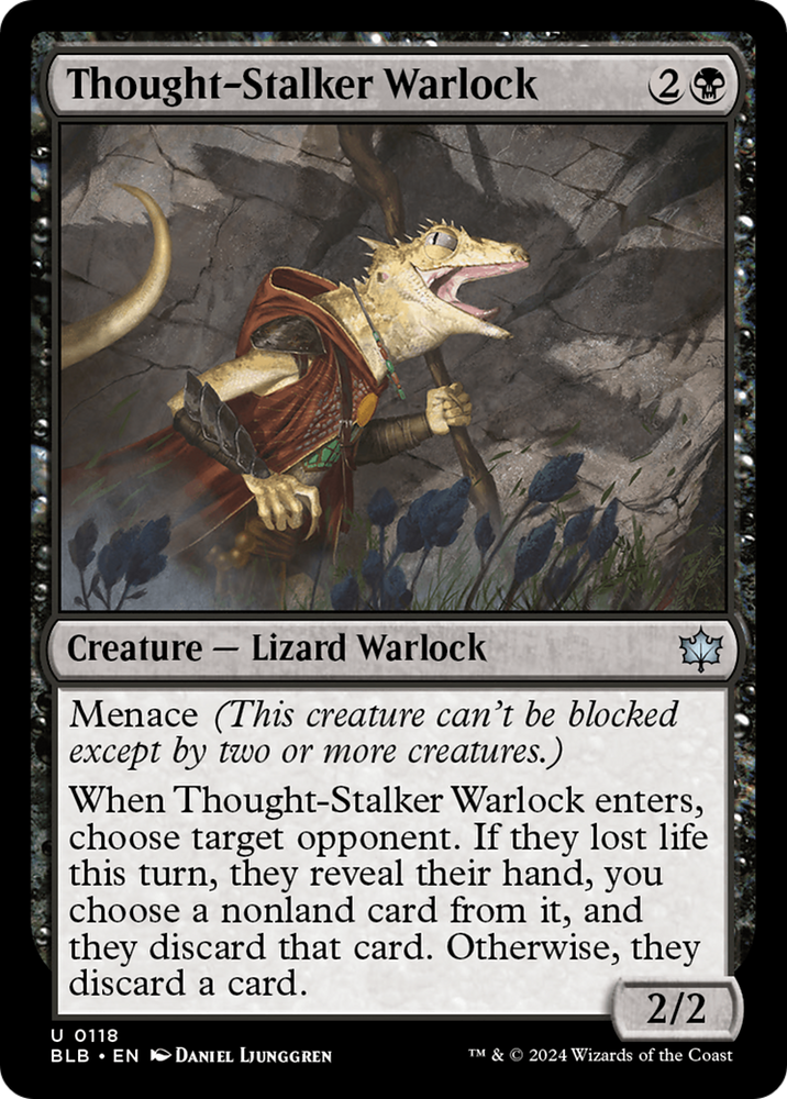 Thought-Stalker Warlock [Bloomburrow] Magic: The Gathering