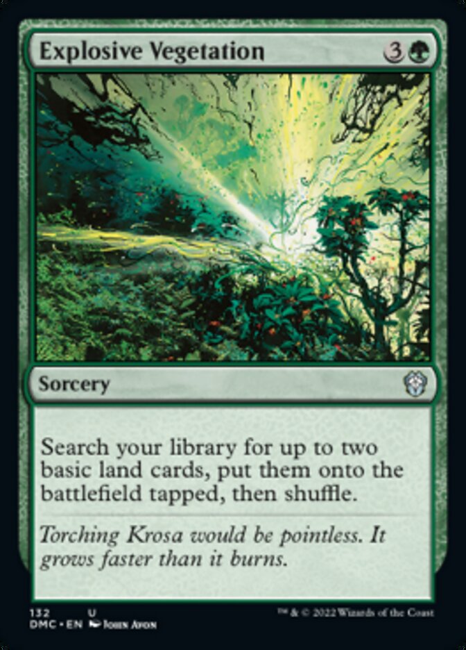 Explosive Vegetation [Dominaria United Commander] Magic: The Gathering