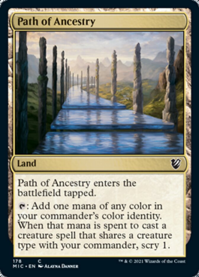 Path of Ancestry [Innistrad: Midnight Hunt Commander] Magic: The Gathering