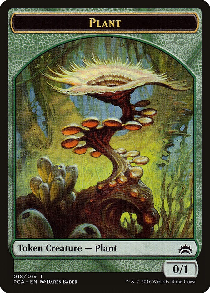 Plant // Ooze (016) Double-Sided Token [Planechase Anthology Tokens] Magic: The Gathering