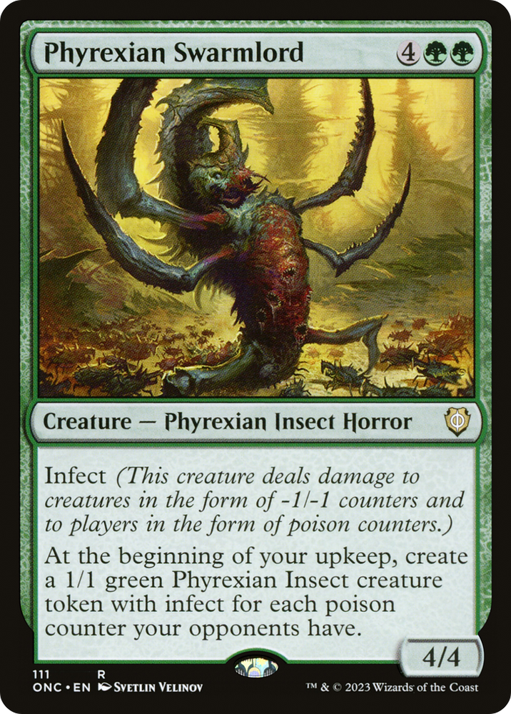 Phyrexian Swarmlord [Phyrexia: All Will Be One Commander] Magic: The Gathering