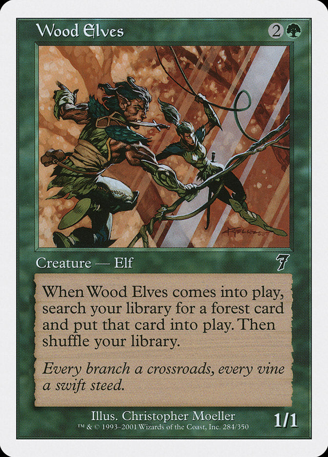 Wood Elves [Seventh Edition] Magic: The Gathering