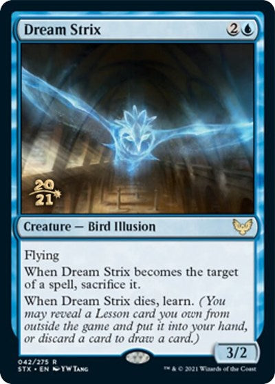 Dream Strix [Strixhaven: School of Mages Prerelease Promos] Magic: The Gathering