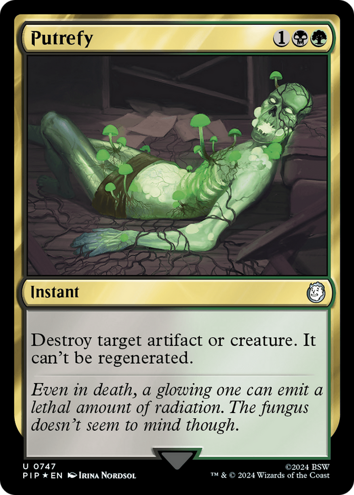 Putrefy (Surge Foil) [Fallout] Magic: The Gathering