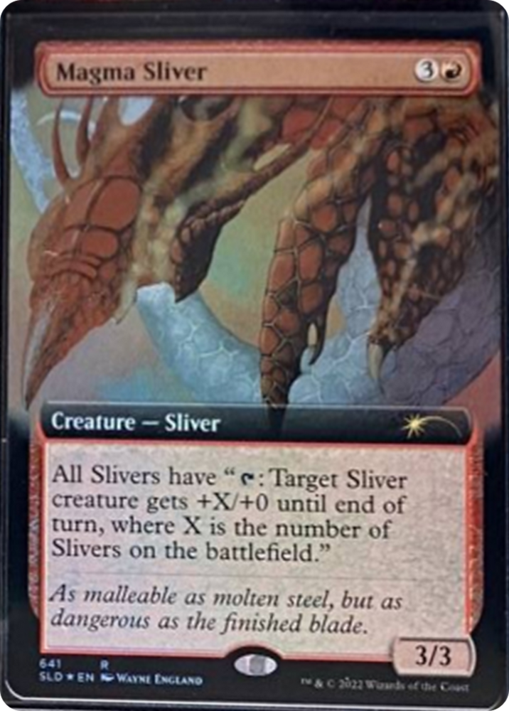 Magma Sliver (Extended Art) [Secret Lair Drop Series] Magic: The Gathering