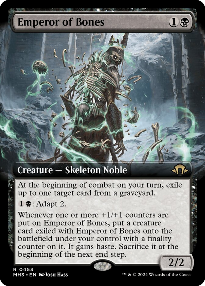 Emperor of Bones (Extended Art) [Modern Horizons 3] Magic: The Gathering