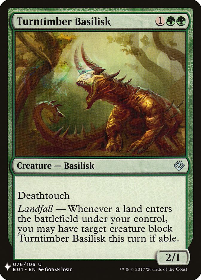 Turntimber Basilisk [Mystery Booster] Magic: The Gathering