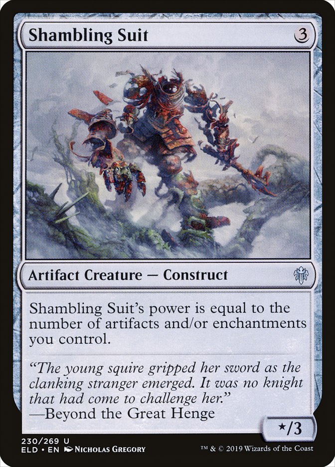 Shambling Suit [Throne of Eldraine] Magic: The Gathering