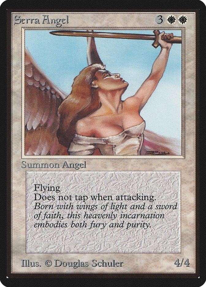 Serra Angel [Beta Edition] Magic: The Gathering