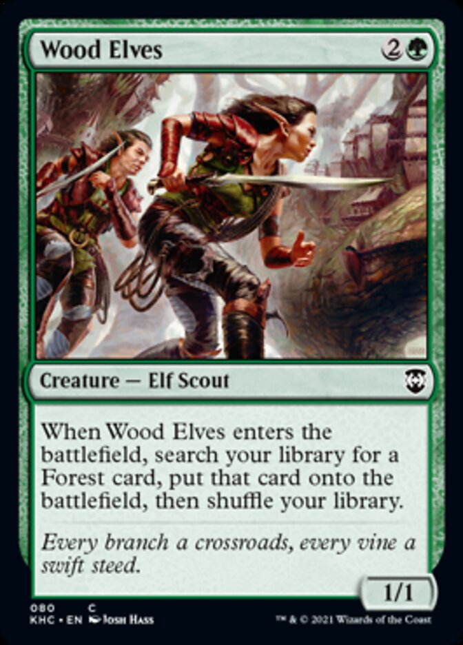 Wood Elves [Kaldheim Commander] Magic: The Gathering