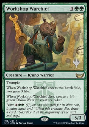 Workshop Warchief (Promo Pack) [Streets of New Capenna Promos] Magic: The Gathering