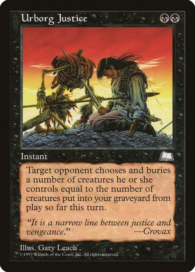 Urborg Justice [Weatherlight] Magic: The Gathering