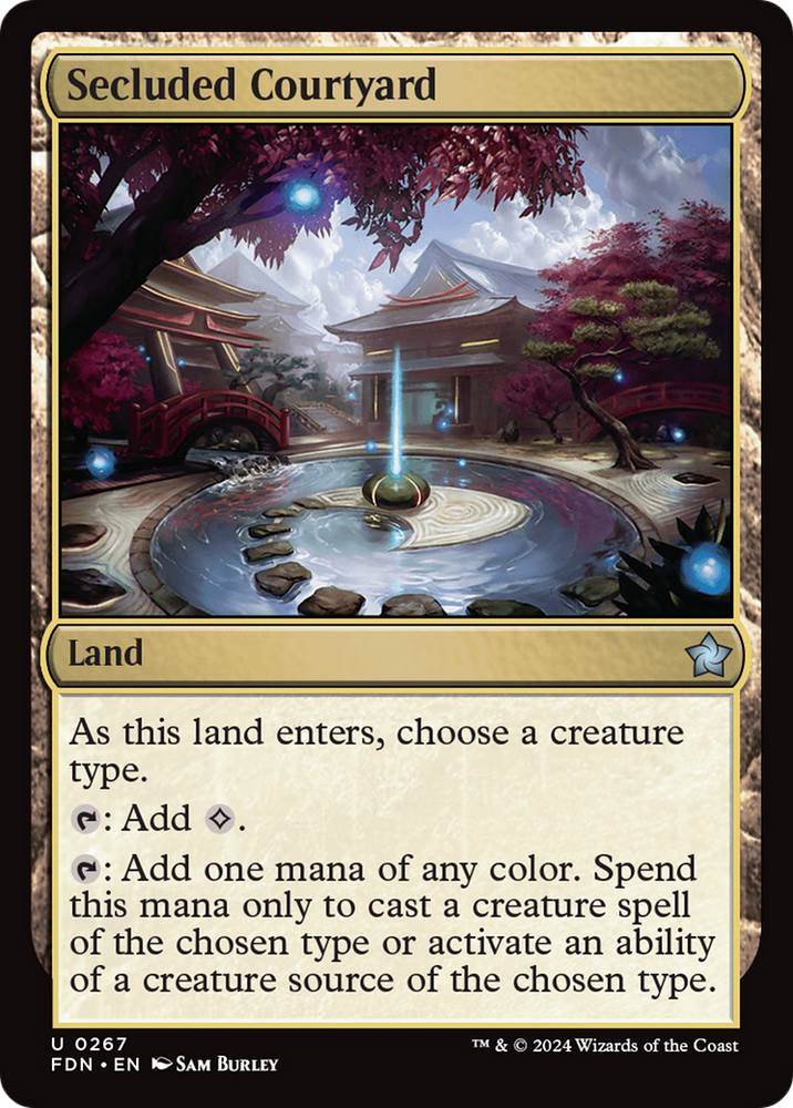 Secluded Courtyard [Foundations] Magic: The Gathering