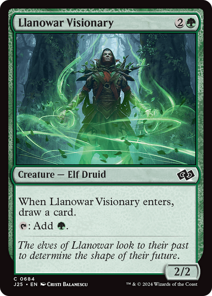Llanowar Visionary [Foundations Jumpstart] Magic: The Gathering