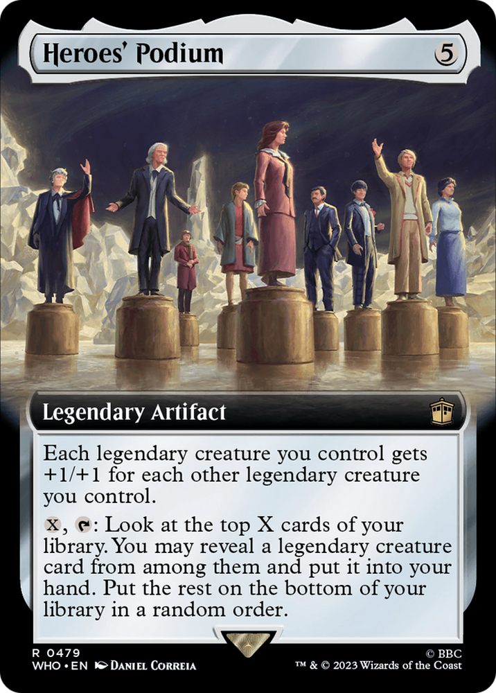 Heroes' Podium (Extended Art) [Doctor Who] Magic: The Gathering