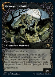 Graveyard Trespasser // Graveyard Glutton (Showcase Equinox) [Innistrad: Midnight Hunt] Magic: The Gathering