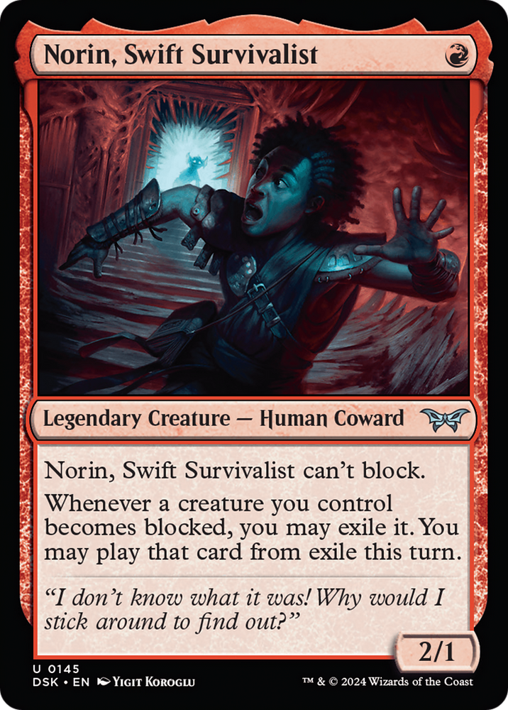 Norin, Swift Survivalist (0145) [Duskmourn: House of Horror] Magic: The Gathering